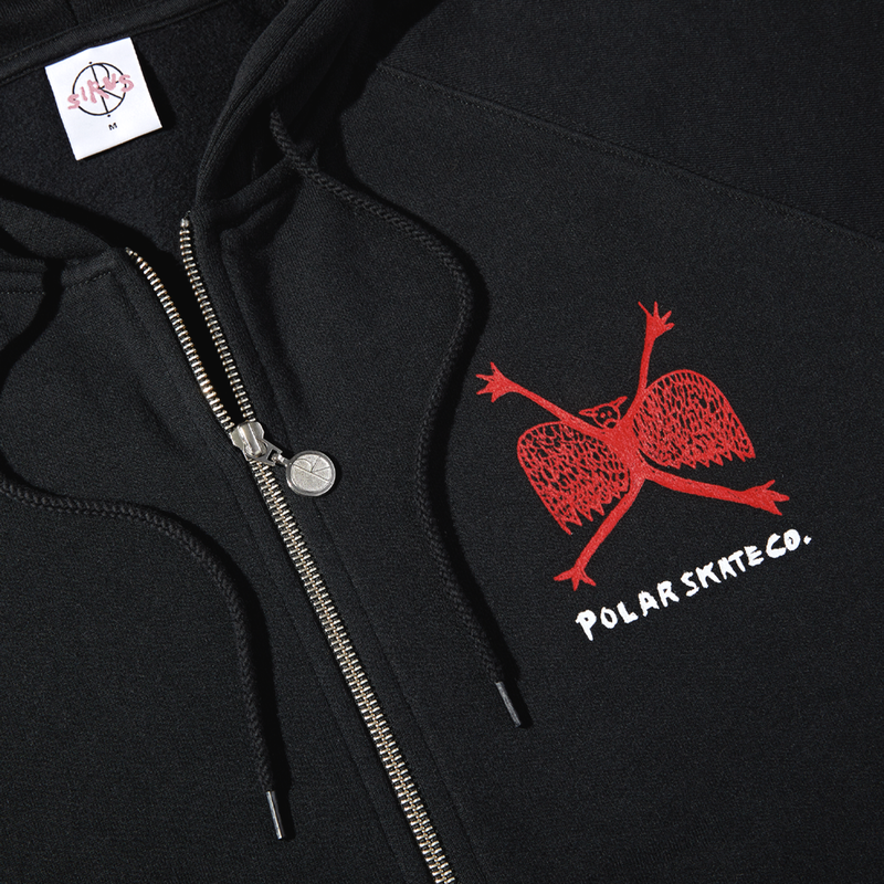 Polar Skate Co. Default Zip Hoodie Welcome To The New Age - Black