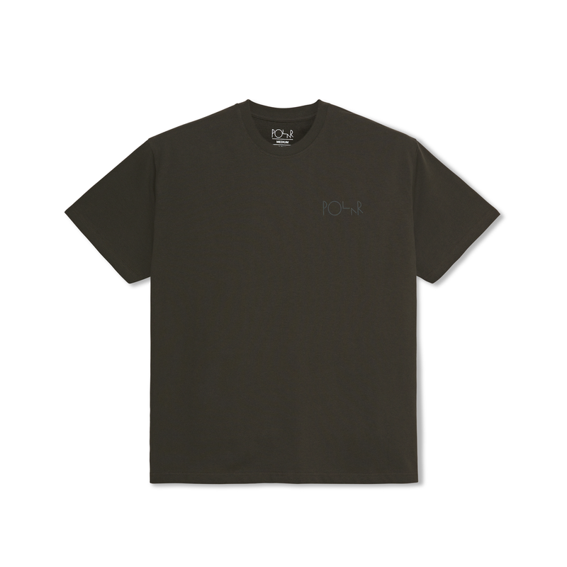 Polar Skate Co. Stroke Logo Tee - Dirty Black