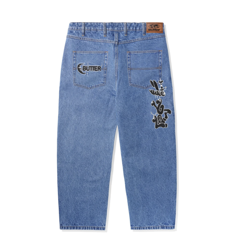 Butter Goods Critter Denim Jeans - Washed Indigo