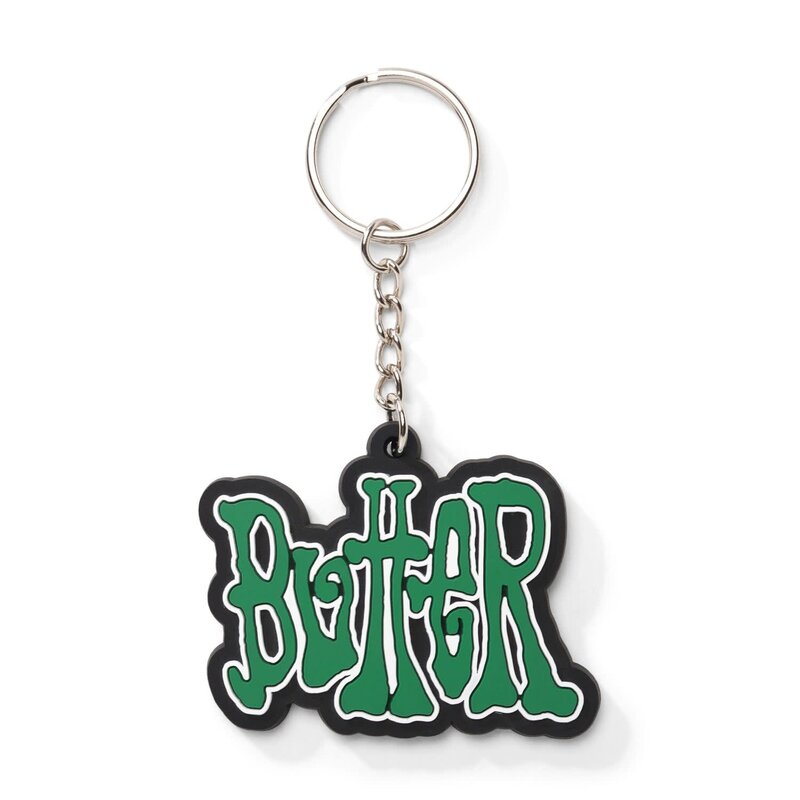 Butter Goods Tour Rubber Key Chain - Green/White