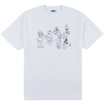 Classic Grip Confused Characters Tee - White