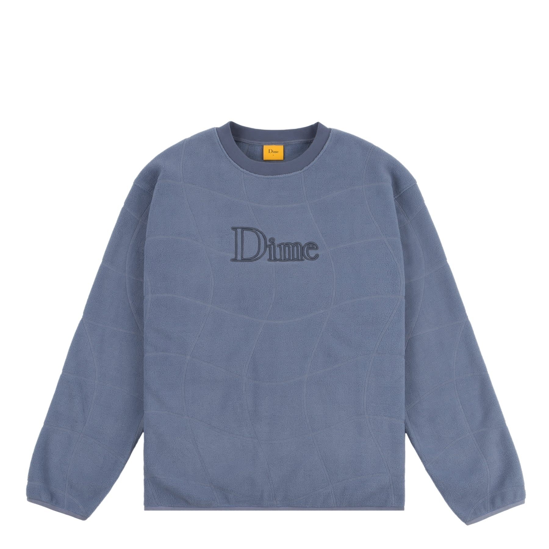 Dime Classic Wave Polar Crewneck - Stone Blue