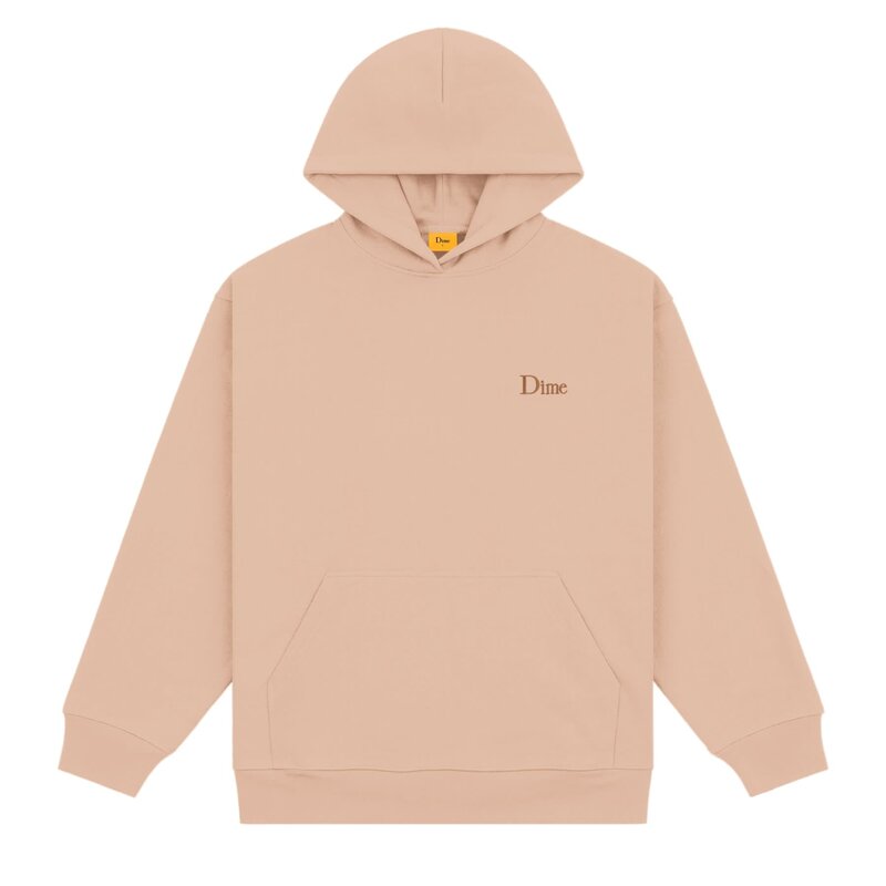 Dime Classic Small Logo Hoodie - Tan