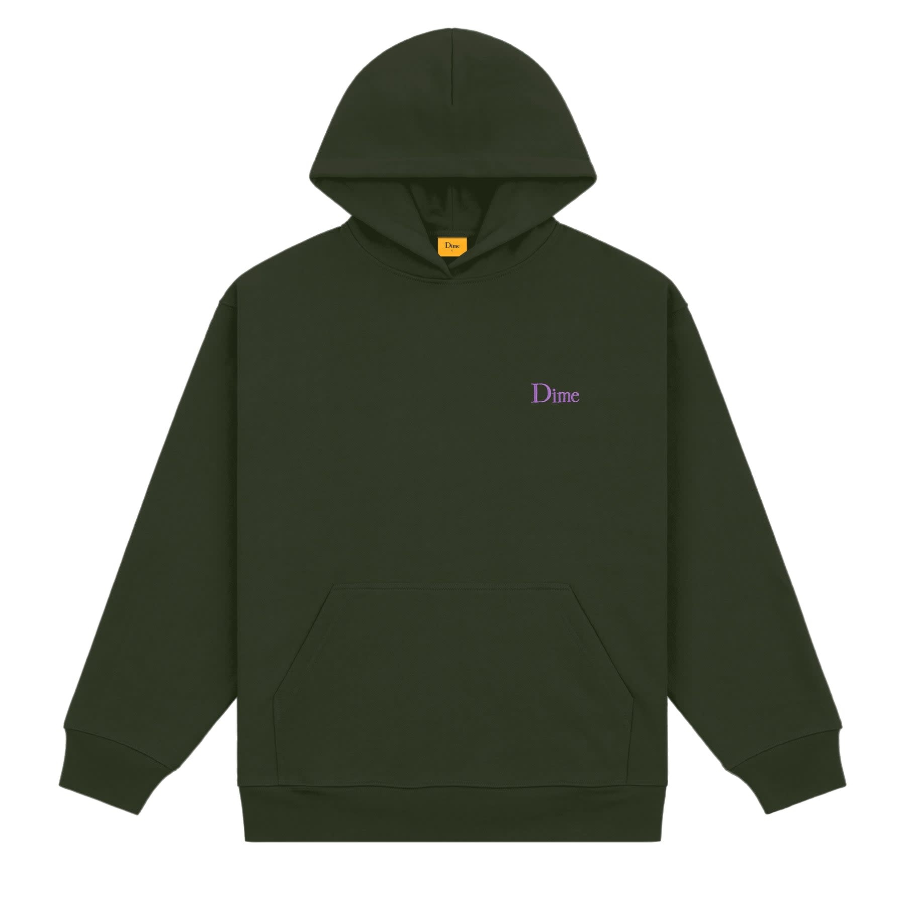 Dime Classic Small Logo Hoodie - Forest Green - Palm Isle Skate Shop