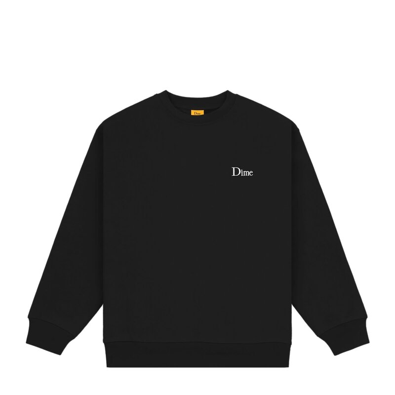 Dime Classic Small Logo Crewneck - Black (Holiday 23)