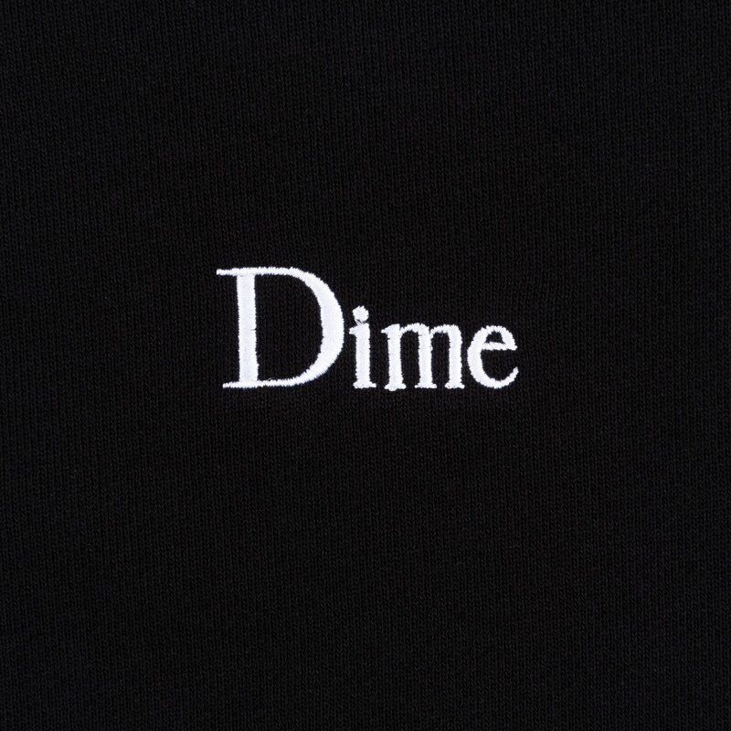 Dime Classic Small Logo Crewneck - Black (Holiday 23)