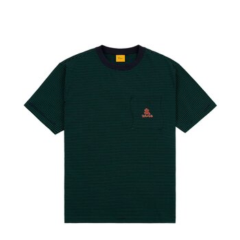 Dime Striped Pocket T-Shirt - Green
