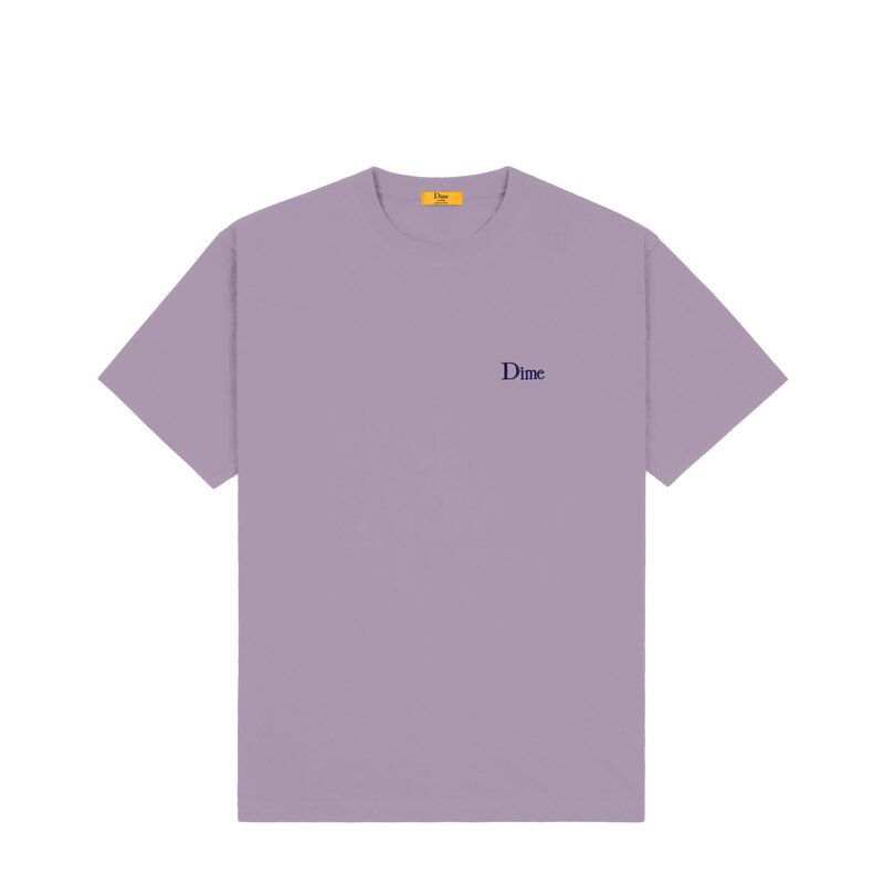 Dime Classic Small Logo T-Shirt - Plum Gray