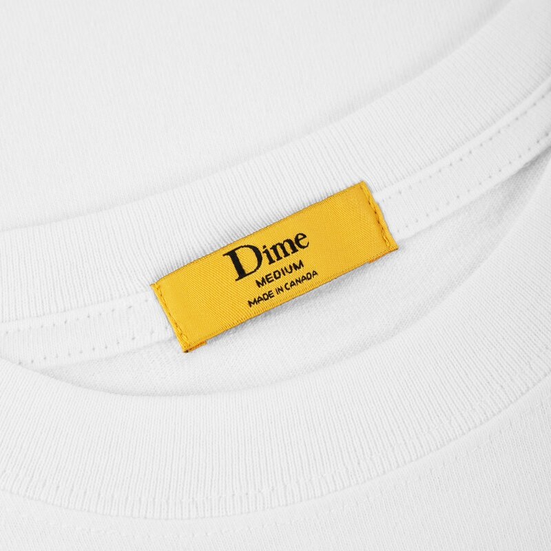 Dime Classic Small Logo T-Shirt - White