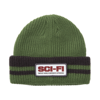 Sci-Fi Fantasy Reflective Patch Bonnet - Olive/Gris