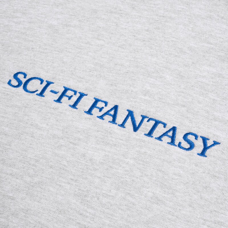 Sci-Fi Fantasy Sweat à Capuche à Logo - Gris Chiné