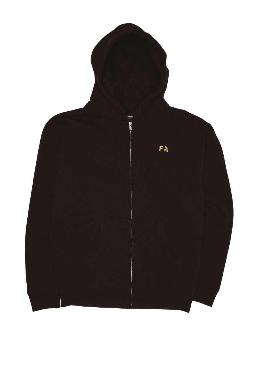 Fucking Awesome Lesser God Embroidered Zip Up Hoodie - Black