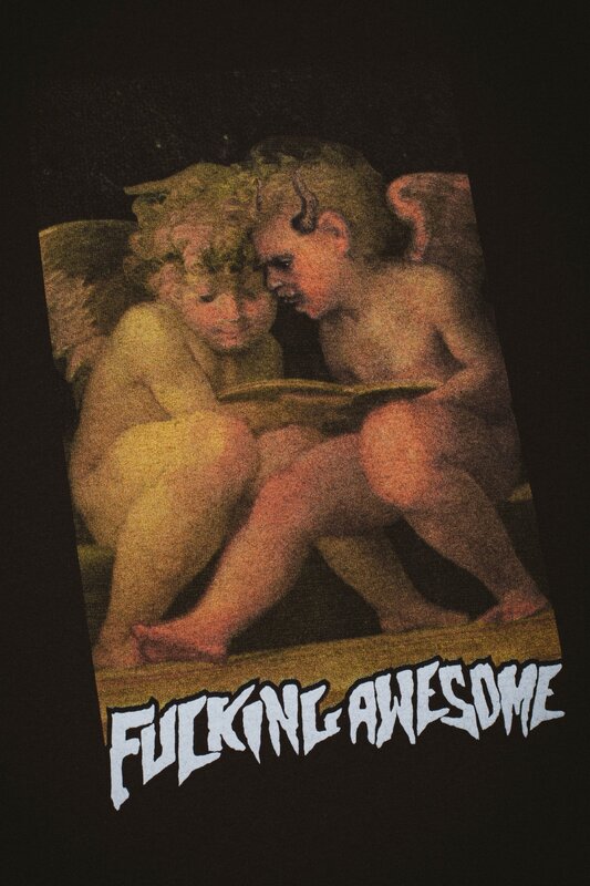 Fucking Awesome Angel & Demon T-Shirt - Noir