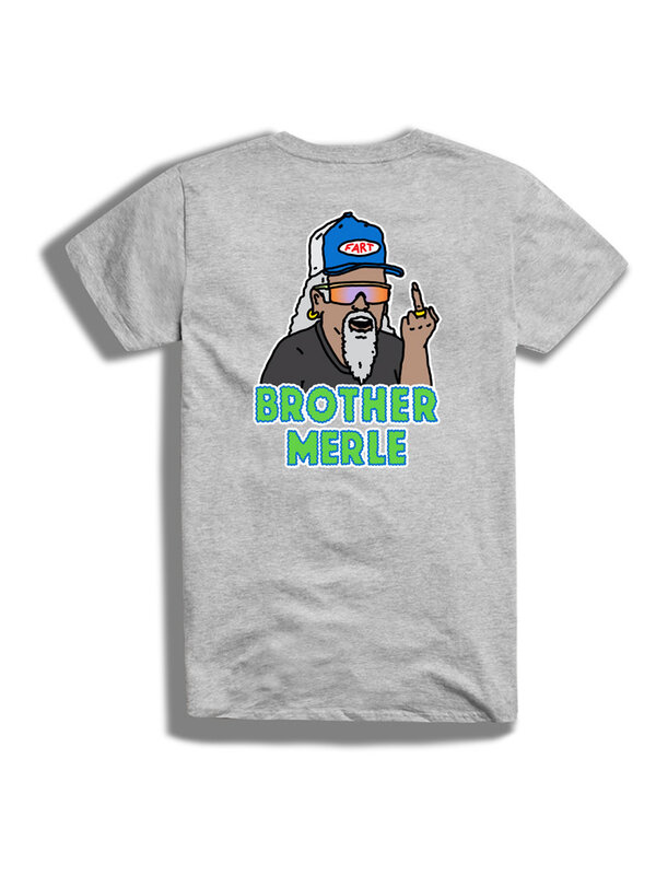 Brother Merle Clarence T-Shirt - Gris Chiné