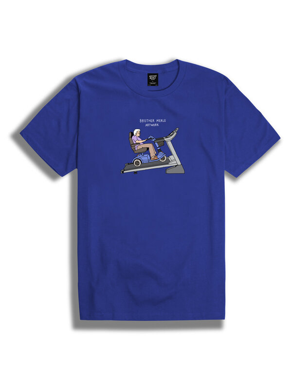 Brother Merle Threadmill T-Shirt - Bleu