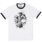 Palm Isle Tavi Ringer T-Shirt imprimé sur le devant - Blanc