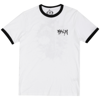 Palm Isle Tavi Ringer Back Print T-Shirt - White
