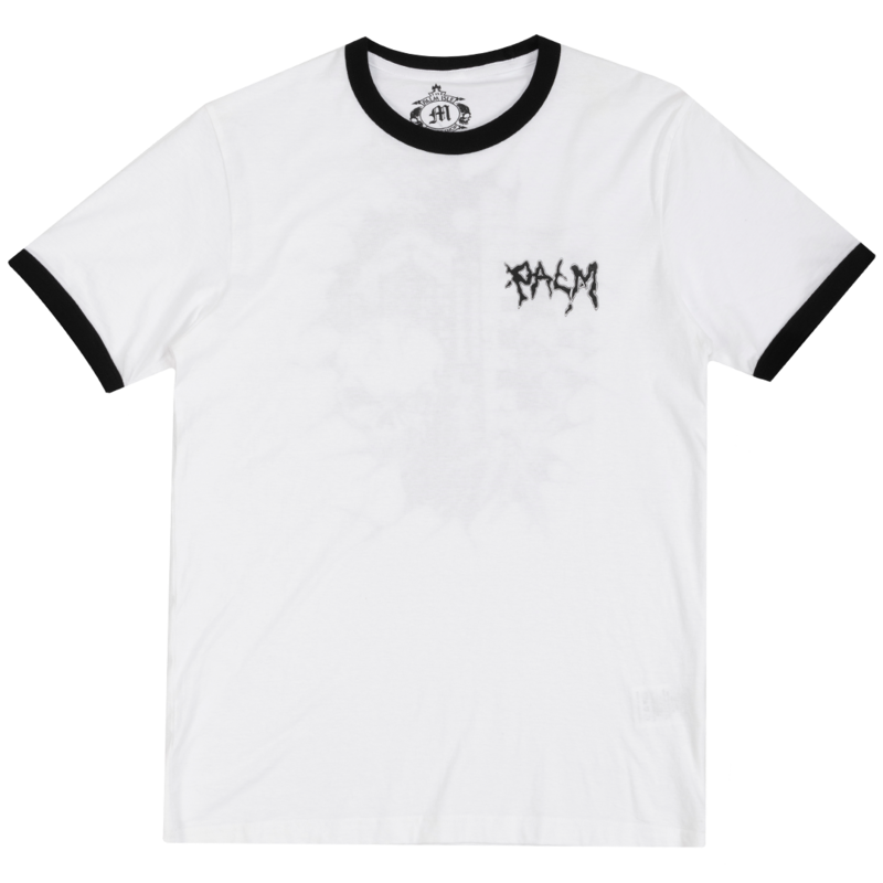 Palm Isle Tavi Ringer Back Print T-Shirt - White