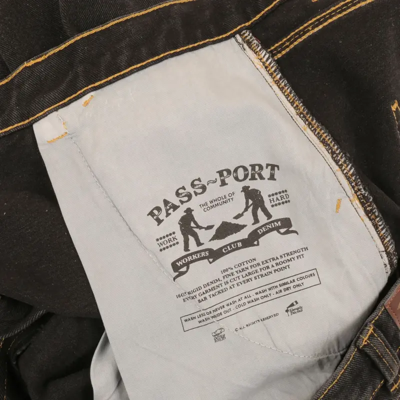 Pass~Port Workers Club Short - Noir Délavé