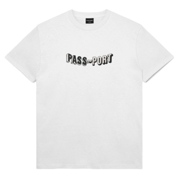 Pass~Port Sunken Logo T-Shirt Brodé - Blanc