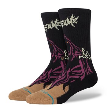 Stance "Welcome Skateboards" Skelly Crew Socks - Black