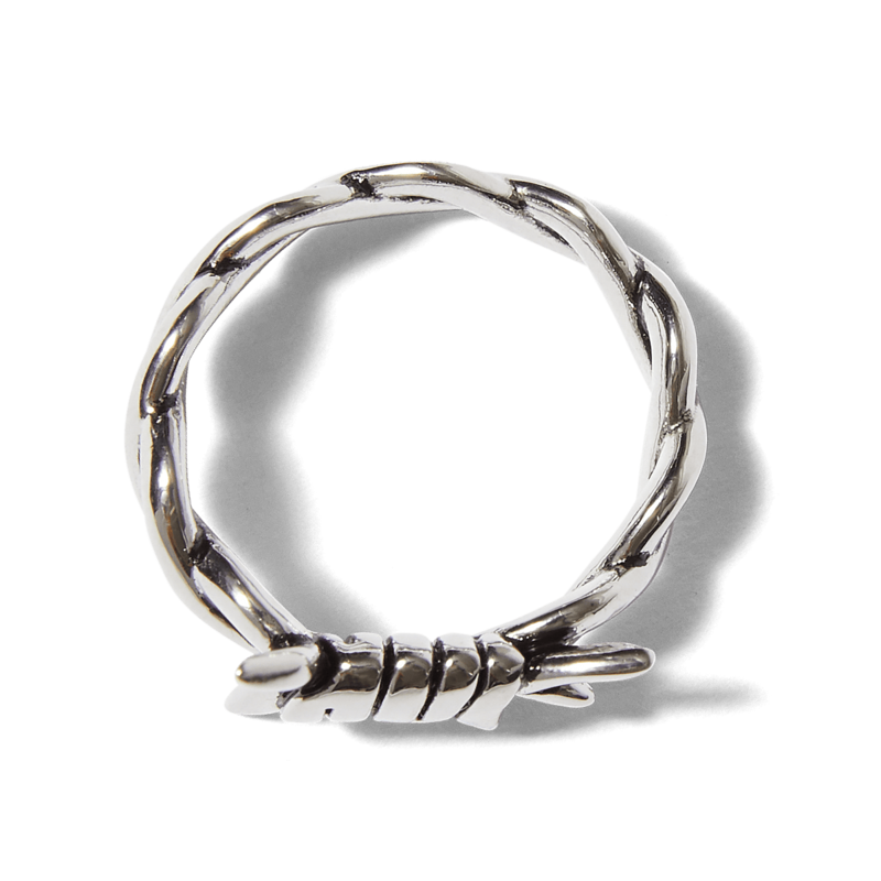 HUF Barbed Wire Bague - Argent