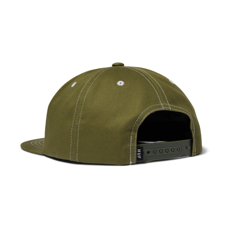 HUF Set Triple Triangle Casquette - Olive Clair/Blanc