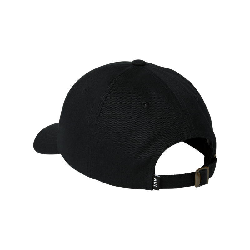 HUF Set OG Curved Visor 6-Panel Hat - Black