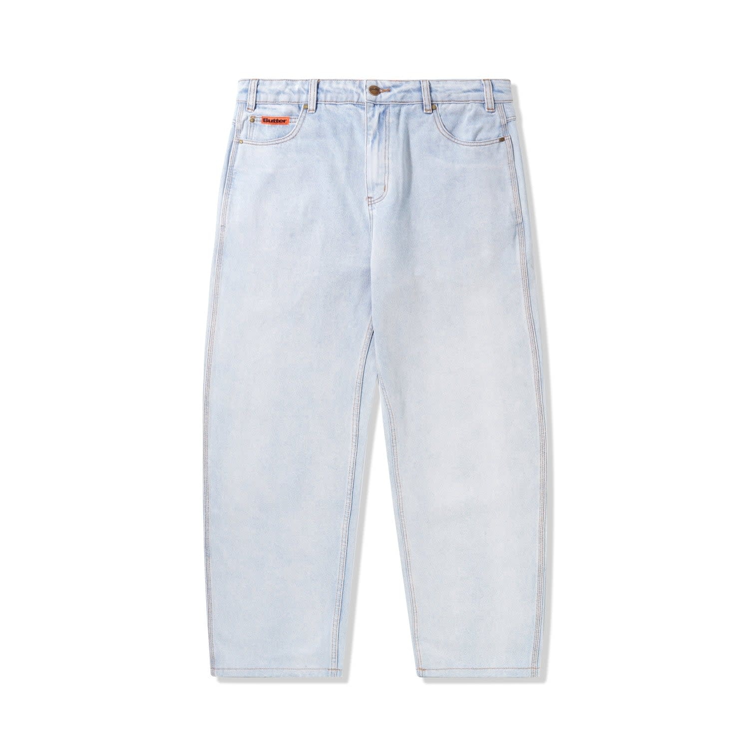 Butter Goods Baggy Denim Jeans - Light Blue - Palm Isle Skate Shop