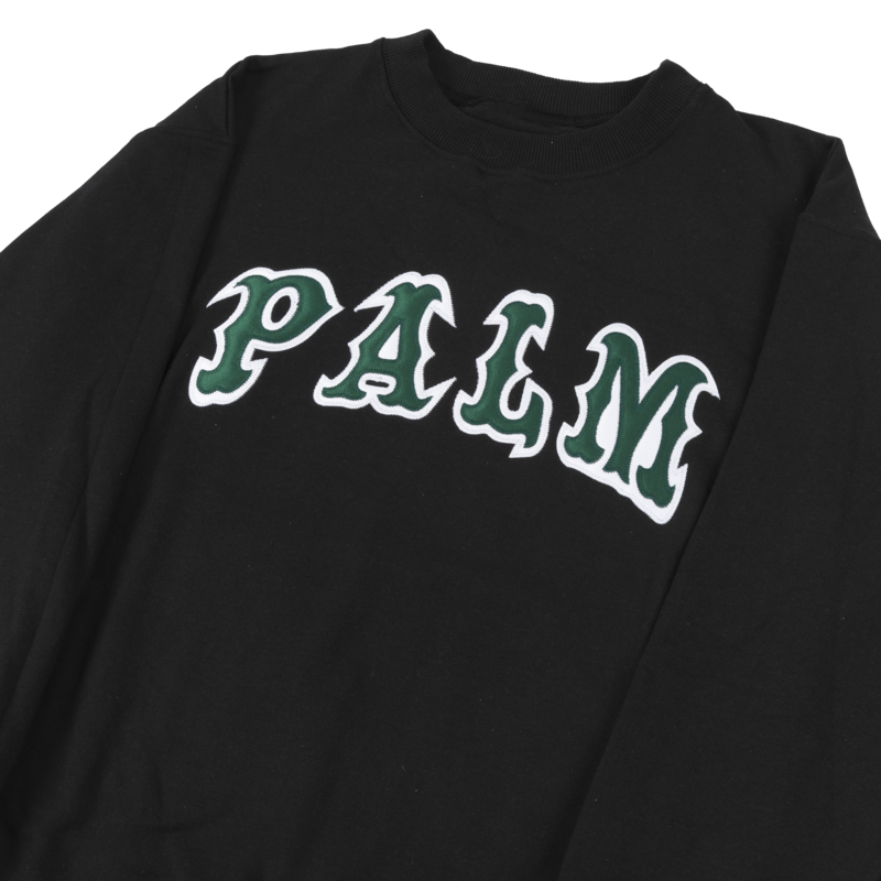 Palm Isle League Crewneck - Black/Green