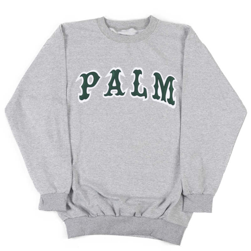 Palm Isle League Crewneck - Grey/Green
