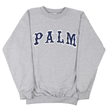 Palm Isle League Crewneck - Grey/Blue