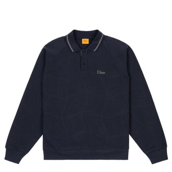 Dime Wave Rugby Sweater - Navy