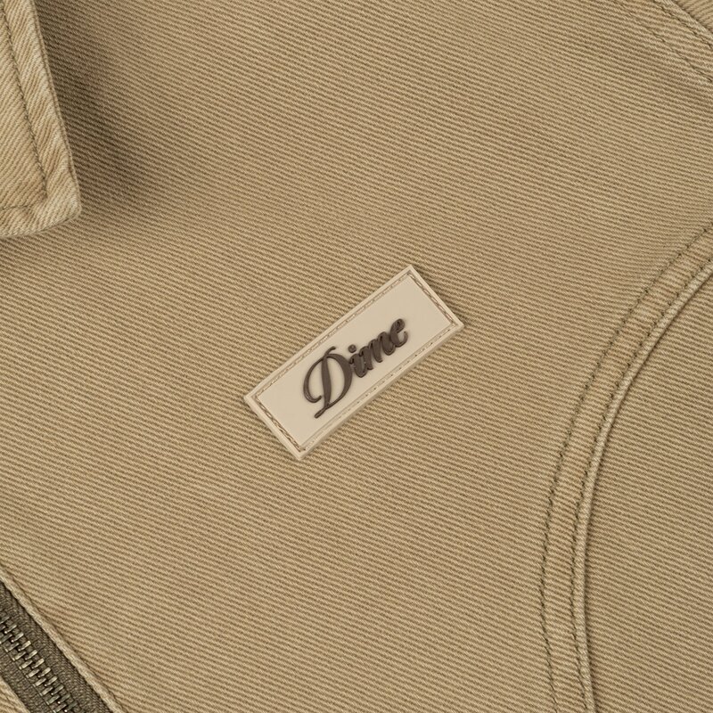 Dime Denim Twill Jacket - Khaki Washed