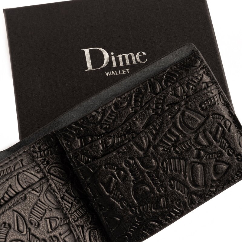 Dime Haha Leather Wallet - Black