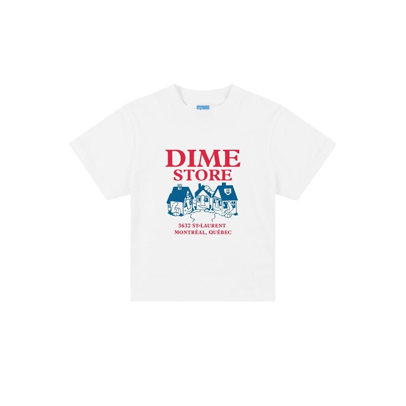 Dime Skateshop T-Shirt Kids - White