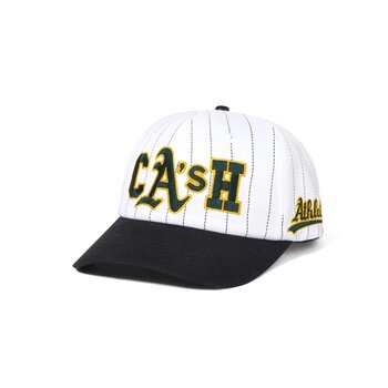 Cash Only Ballpark Snapback Cap - White/Black