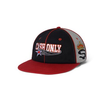 Cash Only Downtown Snapback Cap - Black/Grey/Burgundy