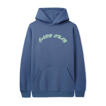 Cash Only Applique Logo Pullover Hood - Denim