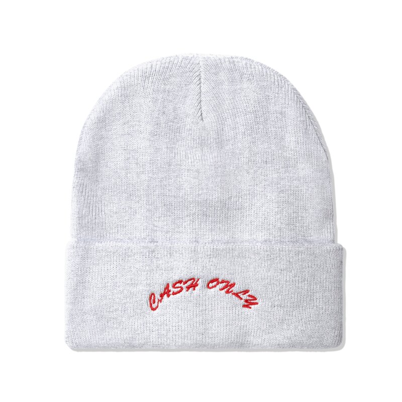 Cash Only Logo Beanie - Ash