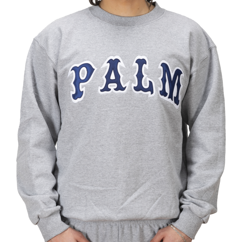 Palm Isle League Crewneck - Grey/Blue
