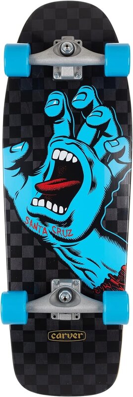 Santa Cruz Screaming Hand Check Carver Surfskate - 9.8"