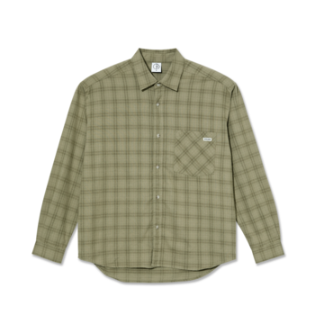 Polar Skate Co. Mitchell Chemise LS en Flanelle - Vert/Beige