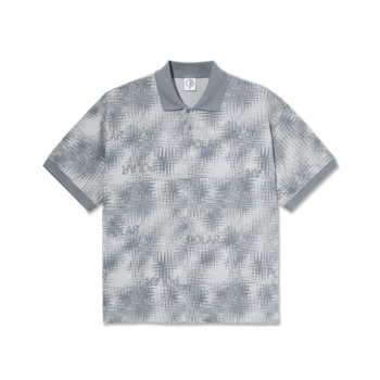 Polar Skate Co. Scribble Surf Polo Shirt - Silver