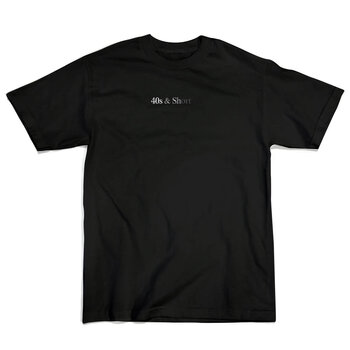 40s & Shorties Faded Text Logo T-shirt - Noir