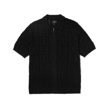 HUF Pull Zip Jacquard Monogram - Noir