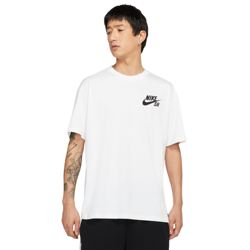 Nike SB Logo Skate T-Shirt - Blanc/Noir