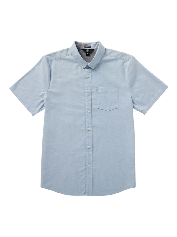 Volcom Everett Oxford Short Sleeve Shirt - Wrecked Indigo