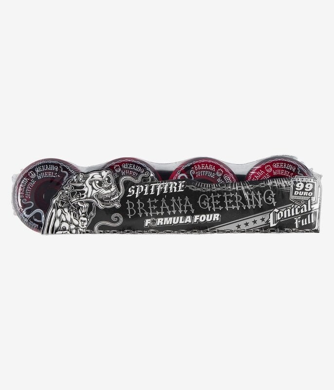 Spitfire Breana Geering Tormentor Formula Four 99D Conical Full Black/Red Swirl - 53mm