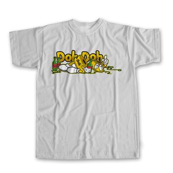 Shorty's Doh Doh Yellow Logo T-Shirt - Blanc